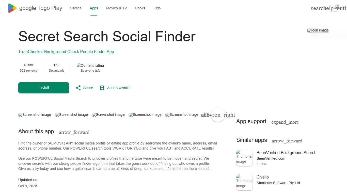 Secret Search Social Finder - Apps on Google Play